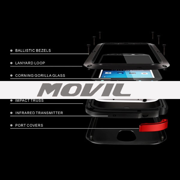 NP-1817 Funda de metal con triple defensa para Samsung S4-11